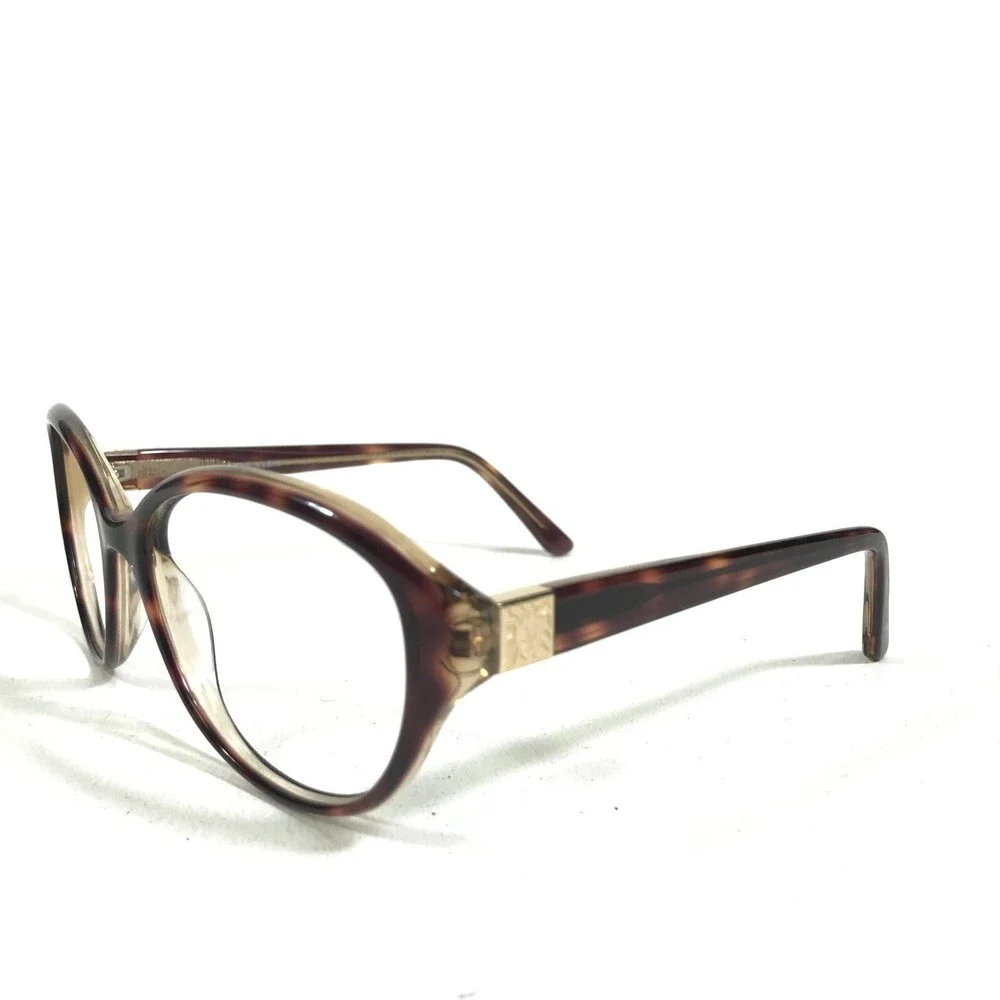 Anne Klein Eyeglasses Frames AK7030 206 MOCHA TORTOISE Round Full Rim 54-17-130
